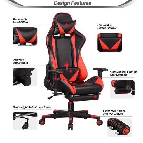 Racing Gaming Chair CL18-64 Red